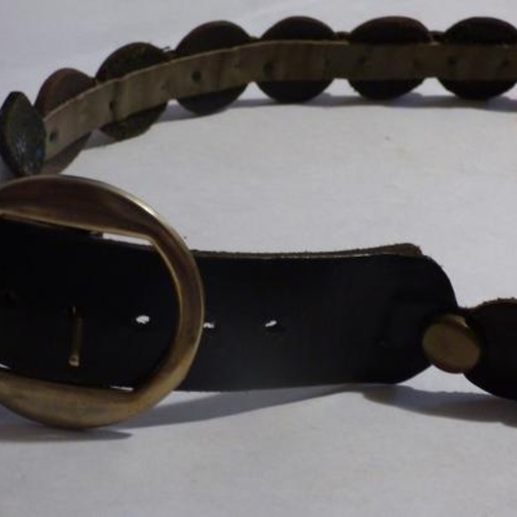 Fife and Drum by Paris, bold, brown leather belt main image 5